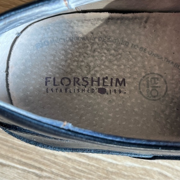 Florsheim Bio Comfort Men Size 10D Black Leather Oxford Shoes Model # 14051-001 - Picture 5 of 16